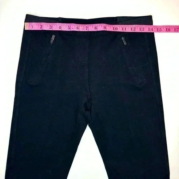 BCBG  Womens Sissy Legging W/ Zipper Detail Size Medium / Black - Picture 7 of 10
